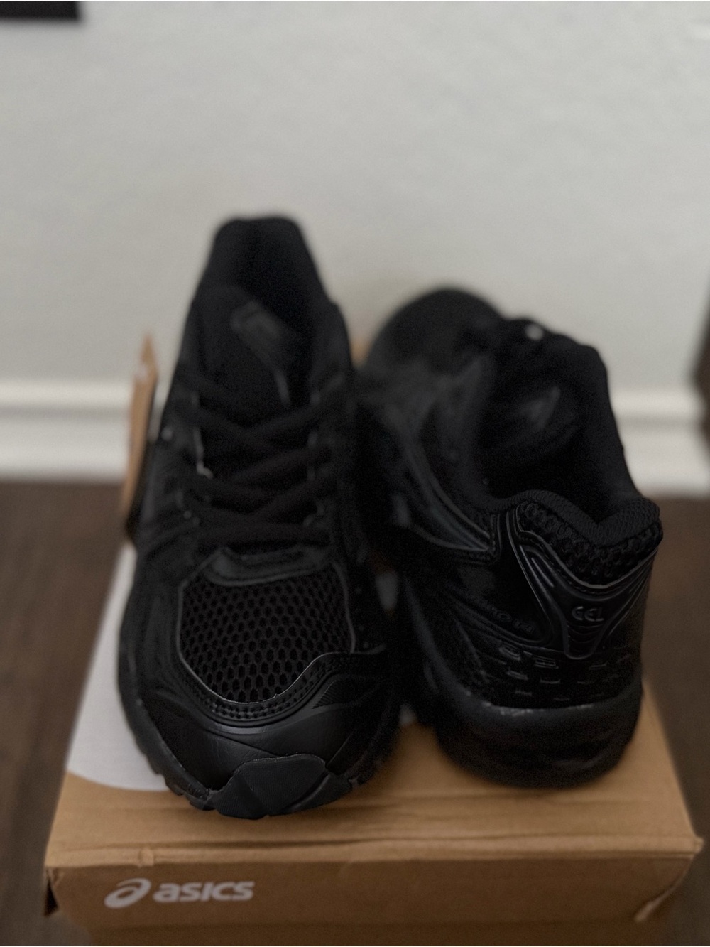 ASICS Kids Black Mesh Athletic Sneakers